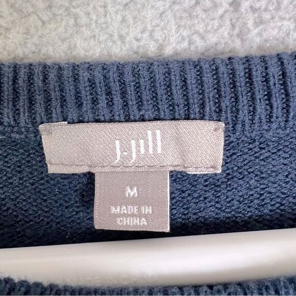 J JILL WOMENS SWEATER BLUE SIZE M - Picture 3 of 10